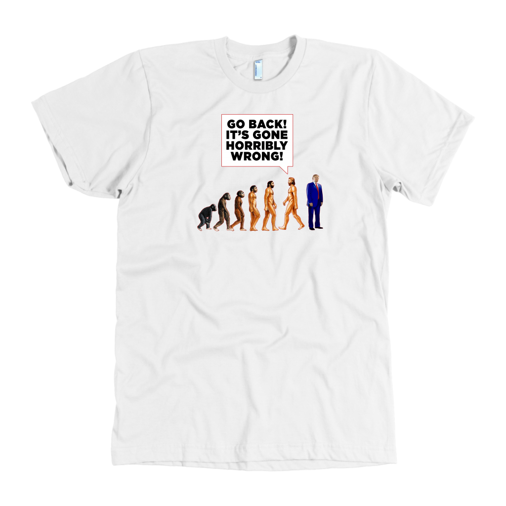 Human DE-VOLUTION From Monkey to Trump. "Go Back! It's Gone Horribly Wrong!"