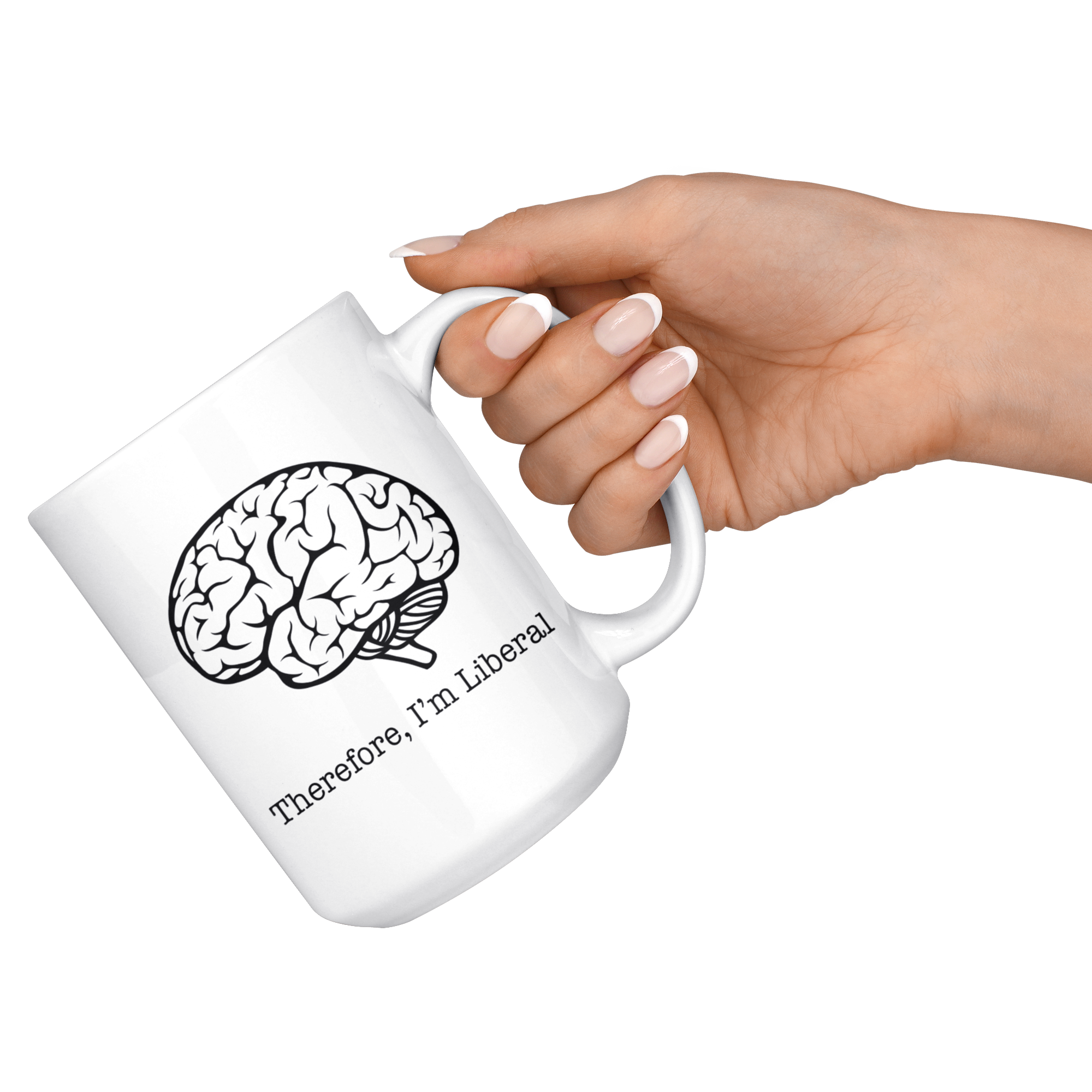 Therefore, I'm Liberal (with Brain Image)
